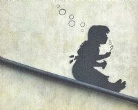 BUBBLE GIRL by Banksy at Ross's Online Art Auctions