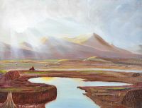 THE MOURNE MOUNTAINS FROM DUNDRUM by R. Goodwin at Ross's Online Art Auctions