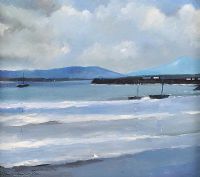 DOWNINGS BEACH & PIER by Sean Lorinyenko at Ross's Online Art Auctions
