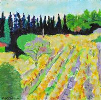 VINEYARD PROVENCE by Alan Graham at Ross's Online Art Auctions