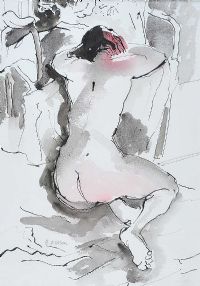 NUDE STUDY by B. Ellison at Ross's Online Art Auctions