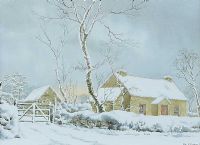 WINTER'S MANTLE by Olive E. Davison at Ross's Online Art Auctions