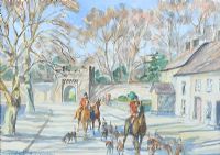 THE HUNT AT TEMPLEPATRICK by Coralie de Burgh Kinahan at Ross's Online Art Auctions