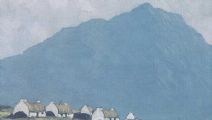 CONNEMARA, THATCHED COTTAGES by Paul Henry RHA at Ross's Online Art Auctions
