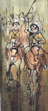 FIGURES ON HORSEBACK by George Dunne at Ross's Online Art Auctions