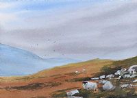THE MOURNE MOUNTAINS by Peter Knuttel at Ross's Online Art Auctions