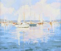 BOATS ON THE LOUGH by Dennis Orme Shaw at Ross's Online Art Auctions