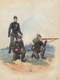 KING'S RIFLE CORPS, 1879 by Robert Simkin at Ross's Online Art Auctions