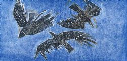 BIRDS IN WIND II by Jennifer Lane at Ross's Online Art Auctions