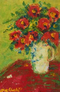 STILL LIFE, FLOWERS by Marie Carroll at Ross's Online Art Auctions