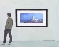 ART EXHIBITION, FANAD LIGHTHOUSE by Sean Lorinyenko at Ross's Online Art Auctions