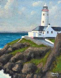 FANAD LIGHT, DONEGAL by Sean Loughrey at Ross's Online Art Auctions