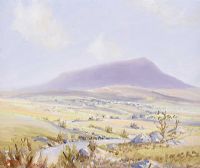 MUCKISH MOUNTAIN & CREESLOUGH, DONEGAL by Robert T.  Cochrane at Ross's Online Art Auctions