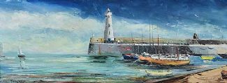 DONAGHADEE HARBOUR, COUNTY DOWN by Norman J. McCaig at Ross's Online Art Auctions