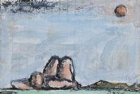 NUDE ON A BEACH by Daniel O'Neill at Ross's Online Art Auctions