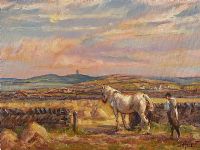 HEADING TO THE FIELD, COUNTY DOWN by Vittorio Cirefice at Ross's Online Art Auctions