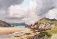 CRAGGY HEADLAND by George Trevor at Ross's Online Art Auctions