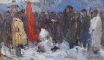 THE MEETING by Fyodov Mikhailovitch Stukoshin at Ross's Online Art Auctions