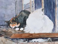 FARM CATS by Helen Harper at Ross's Online Art Auctions