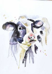 COW by Elle Smith at Ross's Online Art Auctions