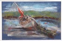WRECK ON SCARNISH by Philomena Taylor at Ross's Online Art Auctions