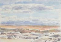 MOUNTAIN RANGE by George Campbell RHA RUA at Ross's Online Art Auctions