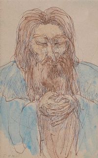 PORTRAIT OF A BEARDED MAN by Daniel O'Neill at Ross's Online Art Auctions