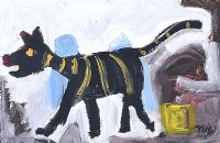 QUIRKY DOG by Rachel Grainger Hunt at Ross's Online Art Auctions