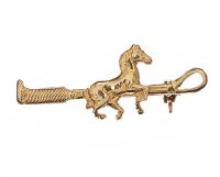 18CT GOLD HORSE BROOCH at Ross's Online Art Auctions
