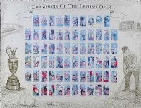 CHAMPIONS OF THE BRITISH OPEN by English School at Ross's Online Art Auctions
