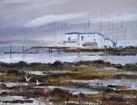 THE CLUB HOUSE IN WINTER, WHITEROCK by Ray Elwood at Ross's Online Art Auctions