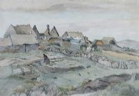 COTTAGES, WEST OF IRELAND by Doris Blair at Ross's Online Art Auctions