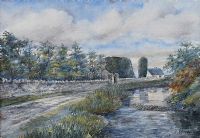 THE RUINS OF ABBEY ASSAROE, BALLYSHANNON by M.I. Allingham at Ross's Online Art Auctions