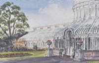 THE PALM HOUSE, BOTANIC GARDENS, BELFAST by Rosalind Mulholland at Ross's Online Art Auctions