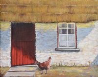 THE HALF RED DOOR by C. Foy at Ross's Online Art Auctions