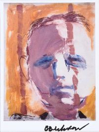 TRAVELLER'S HEAD by Basil Blackshaw HRHA HRUA at Ross's Online Art Auctions