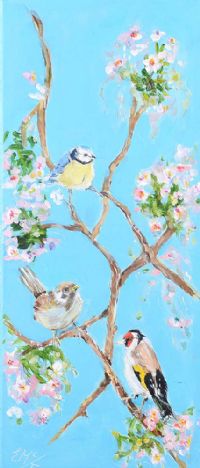 BIRDS IN SUMMER by Eileen McKeown at Ross's Online Art Auctions