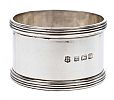 PAIR OF CASED SILVER NAPKIN RINGS at Ross's Online Art Auctions