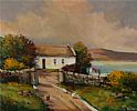 WASHDAY, LOUGH ERNE by Desmond Monroe at Ross's Online Art Auctions