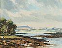 SCRABO ACROSS STRANGFORD LOUGH by Allan Ardies at Ross's Online Art Auctions