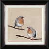ROBINS CHATTING by Vivek Mandalia at Ross's Online Art Auctions