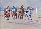 HORSE RACING AT LAYTOWN by Bill O'Brien at Ross's Online Art Auctions
