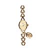 9CT GOLD LADY'S WRIST WATCH WITH MINIATURE LOCKET at Ross's Online Art Auctions