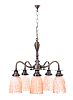 PAIR OF VINTAGE FIVE BRANCH CHANDELIERS at Ross's Online Art Auctions
