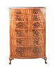 VINTAGE BOW FRONT CHEST OF DRAWERS at Ross's Online Art Auctions