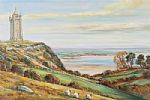SCRABO TOWER & STRANGFORD LOUGH by Vittorio Cirefice at Ross's Online Art Auctions