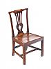 EARLY GEORGIAN ELM COUNTRY KITCHEN CHAIR at Ross's Online Art Auctions