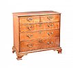 FINE GEORGIAN MAHOGANY BACHELOR'S CHEST OF DRAWERS at Ross's Online Art Auctions