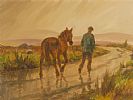 ON THE ROAD IN THE GLENS by Donal McNaughton at Ross's Online Art Auctions