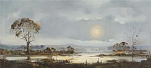 SUNLIGHT OVER STRANGFORD by Frank Fitzsimons at Ross's Online Art Auctions